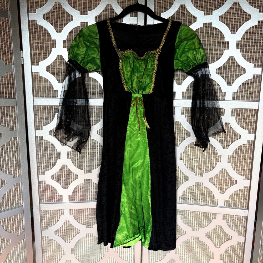 Kids Halloween Costume Rubie's Green and Black Halloween Dress